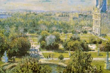 Claude Monet View of Tuileries Gardens, Paris china oil painting image